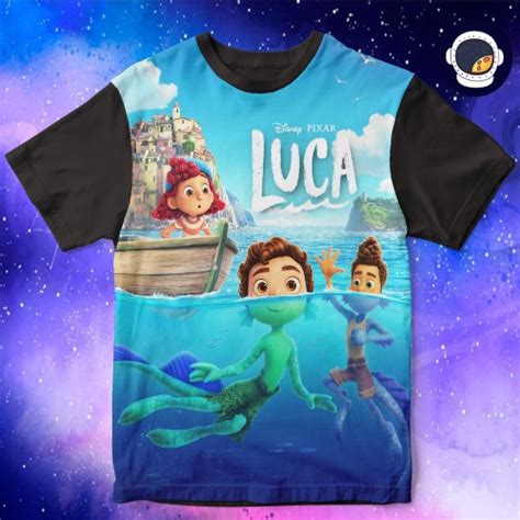 Camiseta Luca Filme Disney Pixar Unissex Adulto Babylook Infantil