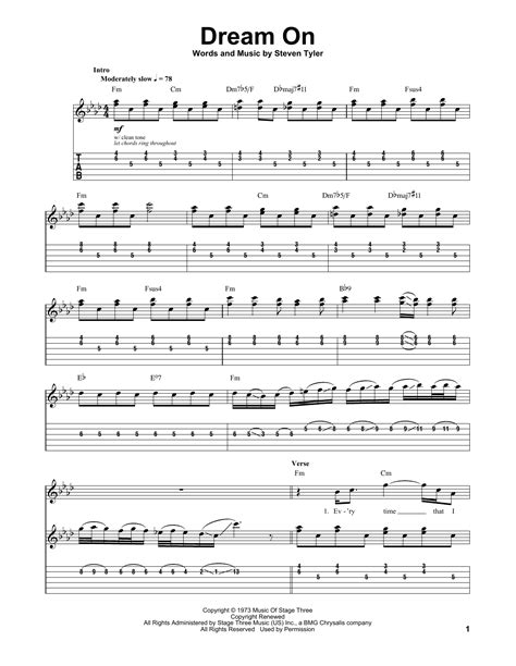 Dream On | Sheet Music Direct