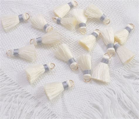 102050100pcs 2cm Cream Silk Tasselssmall Silk Etsy Uk