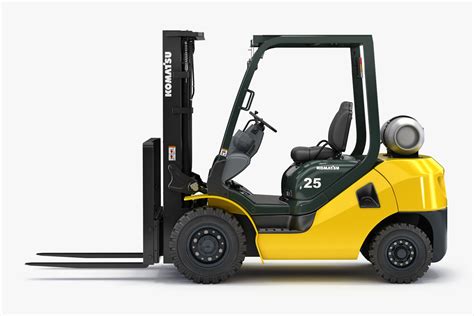 Forklift Komatsu BX50 3D Model CGTrader