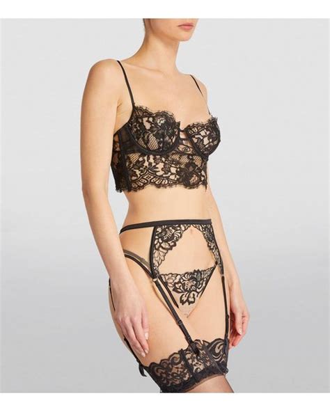 Kiki De Montparnasse Lace Cezanne Suspender Belt In Black Lyst