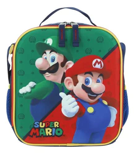 Loncera Lunchera Mario Bros Luigi Chenson Original Termica Env O Gratis