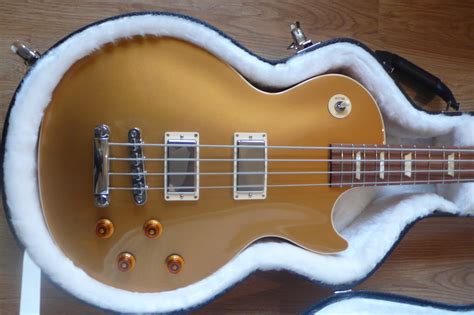 Photo Gibson Les Paul Standard Bass Oversized Gold Top Gibson Les