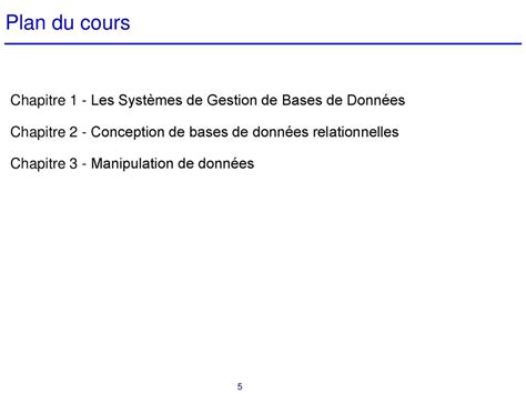 Cours de bases de données ppt télécharger