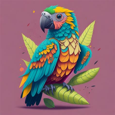 Premium Photo Parrot Illustration