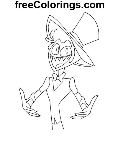 Lucifer Morningstar Smile Hazbin Hotel Dibujos Para Colorear