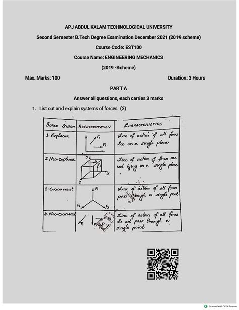 Mechanics Solved Dec Engineering Mechanics Studocu