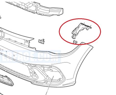 VW POLO LIFT MOCOWANIE ZDERZAKA SLIZG 2G0807050A 2G0807050A za 49 zł z