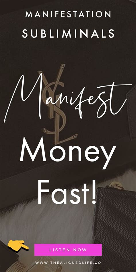 Want To Manifest Money Fast Manifestation Subliminal Manifestation