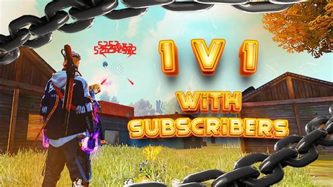 Free Fire Live In Telugu 1V1 With Subscribers Ff Live In Telugu Anr