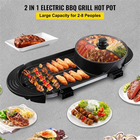 VEVOR In BBQ Grill And Hot Pot With Divider Reviews Wayfair