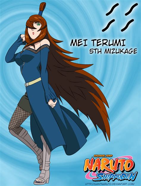 Mei Terumi 5th Mizukage by saintnaruto on DeviantArt