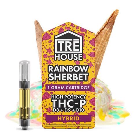 Tre House D8 High Potency D9 D10 Thc P Vape Cartridge 1g