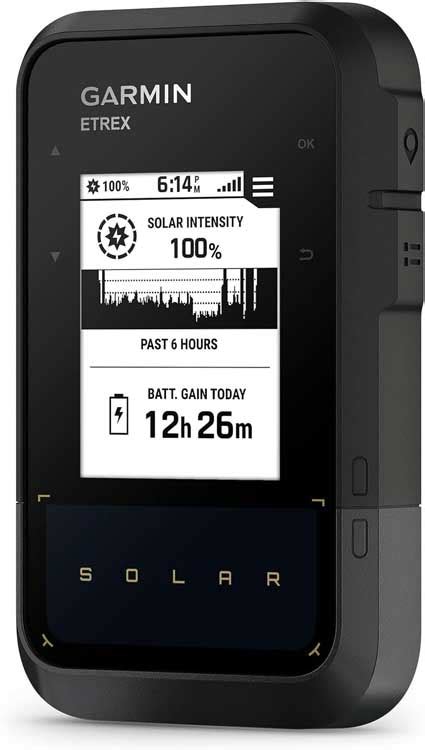 Garmin ETrex Solar GPS Handheld Navigator With Long Battery