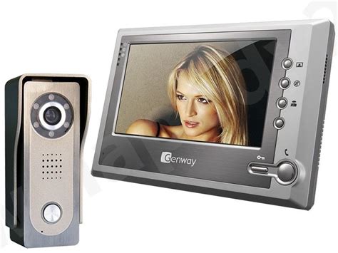 Zestaw wideodomofonowy z monitorem 7 GENWAY F S7V11 z podglądem na