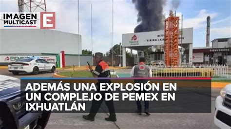 Veracruz Incendio en refinería de Minatitlán deja tres heridos YouTube