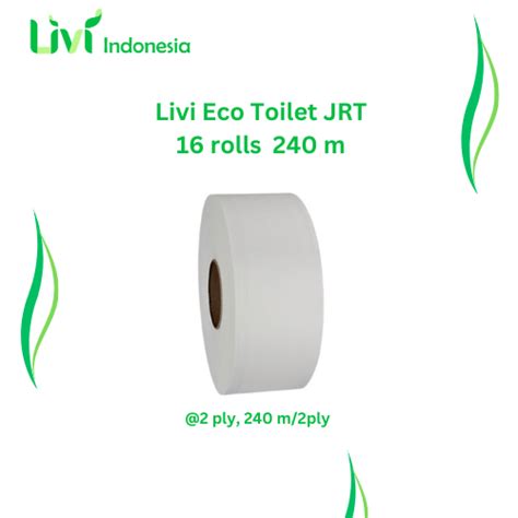 Livi Eco Toilet JRT 16 Rolls 240 M Distributor Tisu Livi