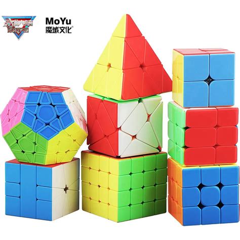 Moyu Burn Brain Série 2x2 3x3 4x4 5x5 Pirâmide Megaminx Cubo De