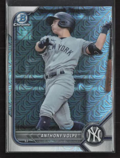 2022 BOWMAN MEGABOX BCP 182 Anthony Volpe Mojo réfracteur EUR 3 31