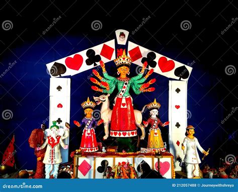 The Hindu Goddess Durga Thakur ( Idol ) Editorial Stock Photo - Image of clothing, christmas ...