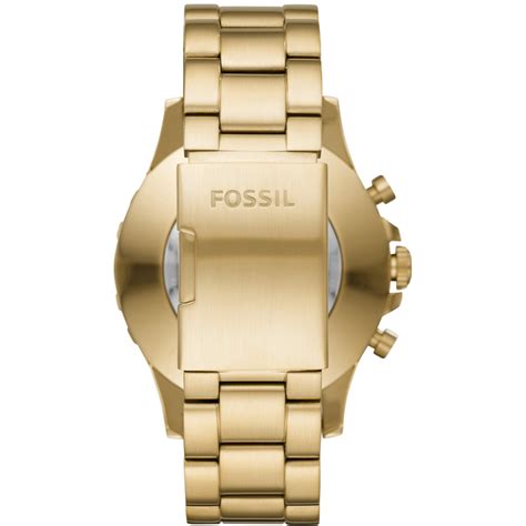 Best Buy Fossil Q Nate Hybrid Smartwatch 50mm Gold Tone Steel Gold Tone Steel Ftw1142