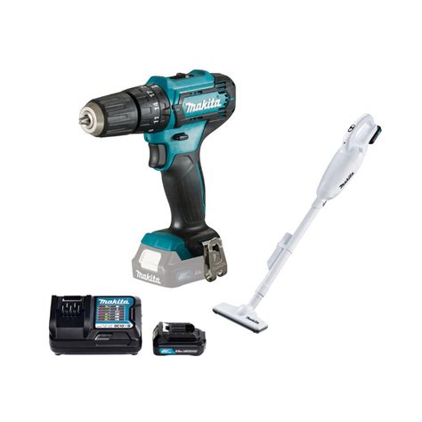 Makita Akulööktrell HP333DZ ja tolmuimeja CL108, 12 V - Tallmac