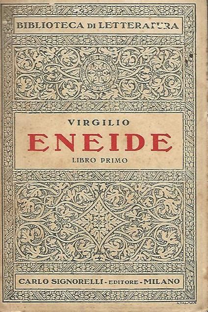 Eneide Libro Primo Publio Virgilio Marone Libro Usato Carlo