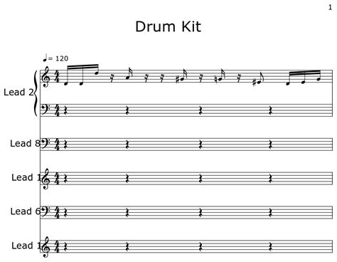 Drum Kit Sheet Music For String Ensemble Brass Section Kazoo