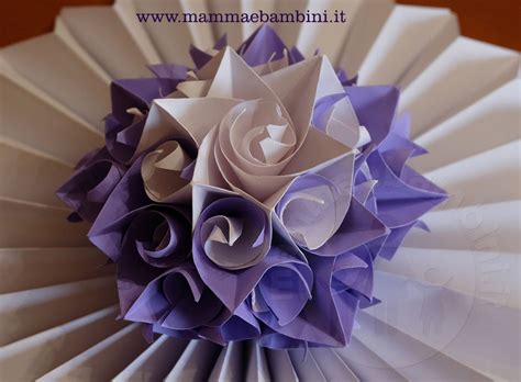 Video Come Realizzare Fiore Carta Origami Rosa Mamma E Bambini