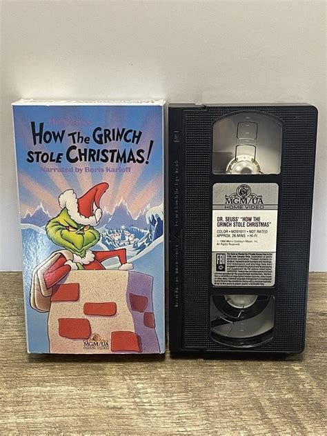 Dr Seuss How The Grinch Stole Christmas Vhs 1988 27616101136 Ebay