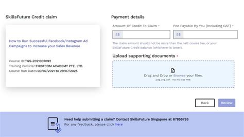 How To Submit SkillsFuture Credit Claim Step By Step Guide