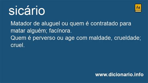O Que Significa Sicário - Significado de Sicários
