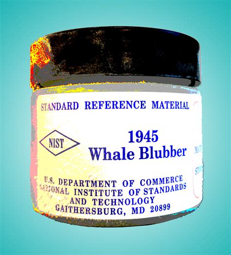 NIST SRM 1945: Whale Blubber (posterized)