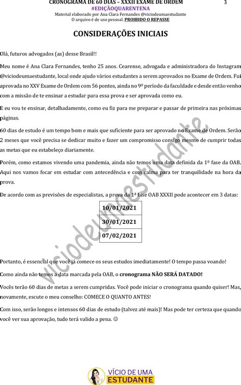 Plano de estudos completo OAB 60 dias até a prova Descubra a