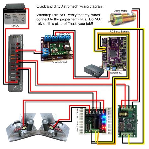 My R2 D2 Wiring Diagram Minus Audio And Dome R2builders