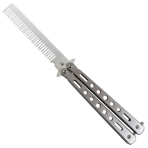 Balisong Comb Training Knife - Silver | Camouflage.ca