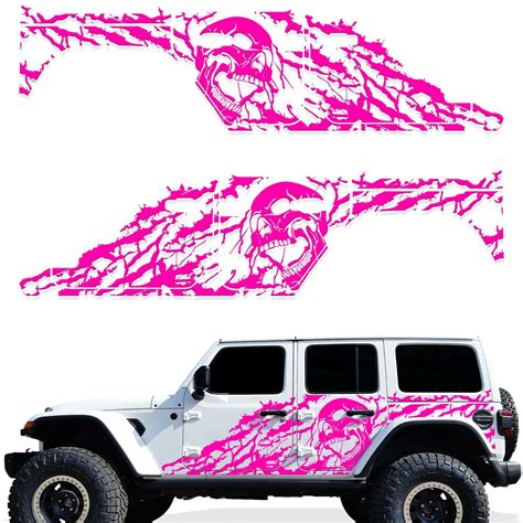 Custom Vinyl Decal Wrap Kit For 4d 18 21 Jeep Wrangler Rubicon