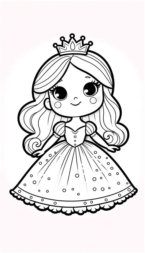 Princess Coloring Pages Printable Painting Template Princess