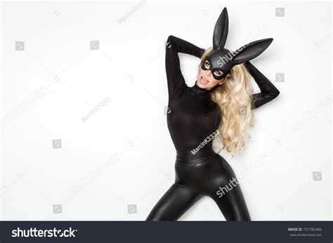 Sexy Blonde Girl Bunny Ears Female Stock Photo 731782489 Shutterstock