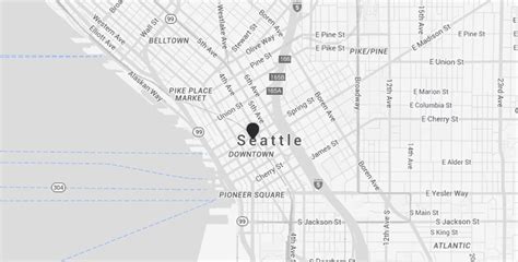 Downtown Seattle Shopping Map - Tourist Map Of English