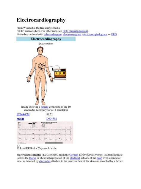 Electrocardiography Electrocardiography Cardiovascular Physiology