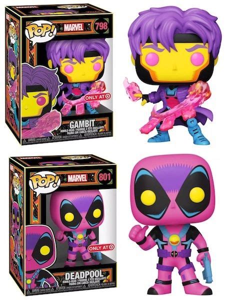 The X Men Join The Exclusive Funko Pop Marvel Black Light Figure Line