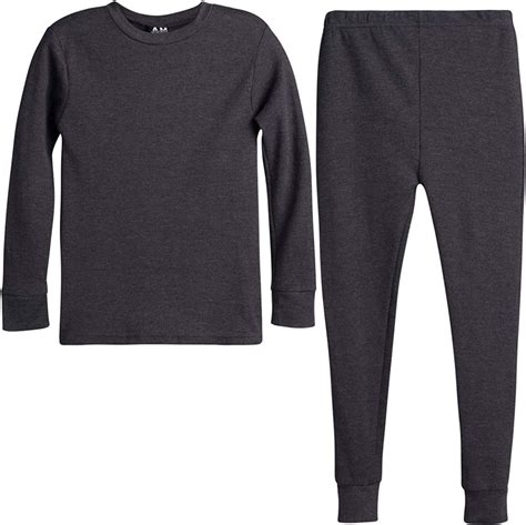 Arctic Hero Boys 2 Piece Thermal Warm Underwear Top And Pant Set