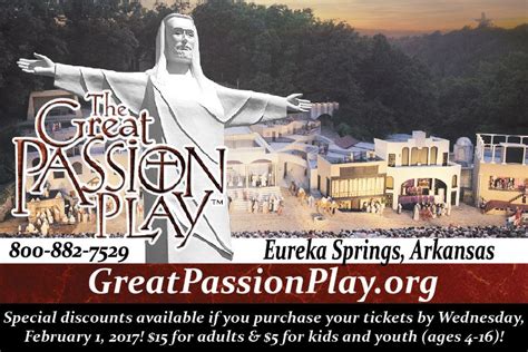 Purchase your tickets by February 1! - The Great Passion Play