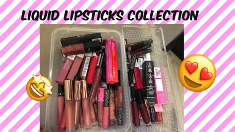 Liquid Lipsticks Collection 🥰🤩 Mypinkworld 18 Youtube