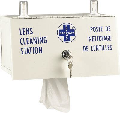 Wasip Lens Cleaning Station Heavy Duty Metal Key Lock