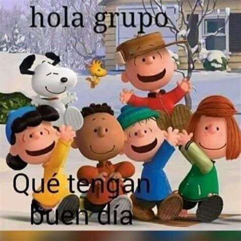 Buenos Dias Grupo Con Snoopy Bonitasimagenes Net