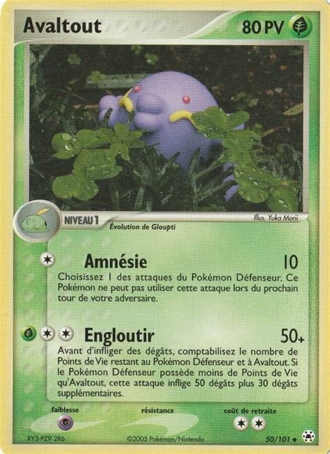 Avaltout Ex L Gendes Oubli Es Carte Pokemon