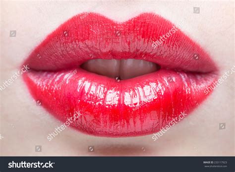 Sexy Lips Beauty Red Lip Makeup Stock Photo Edit Now