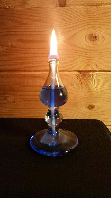 Hand Blown Glass Oil Lamp Made In The Uk Glass Blowing Oil Lamps Oil Candles